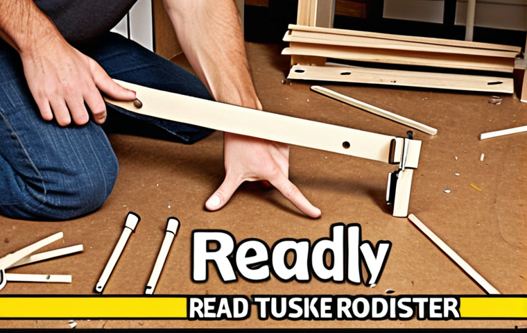 **
A frustrated person (or couple) surrounded by disassembled furniture, allen wrenches scattered about. Instructions are crumpled on the floor. One person is pointing angrily at the diagram, while the other is facepalming. The furniture is visibly made of particleboard, with some chipped edges. The overall tone is chaotic and comedic. Caption: "Ready-to-Assemble Reality: When DIY Turns into a Disaster."
**